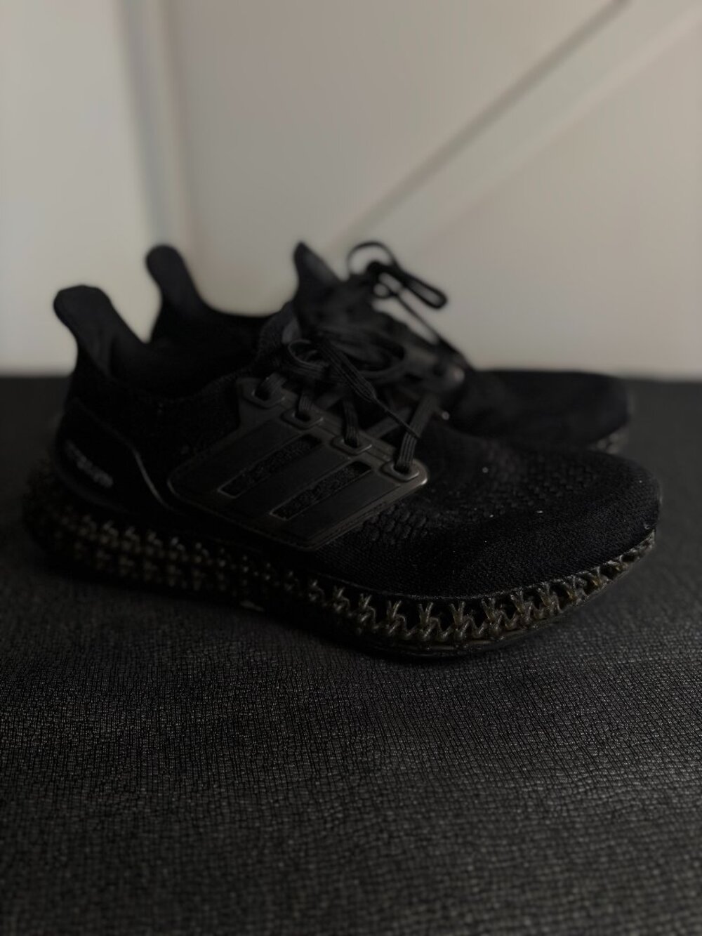 Adidas Ultraboost 4D Black Athletic Running Shoes